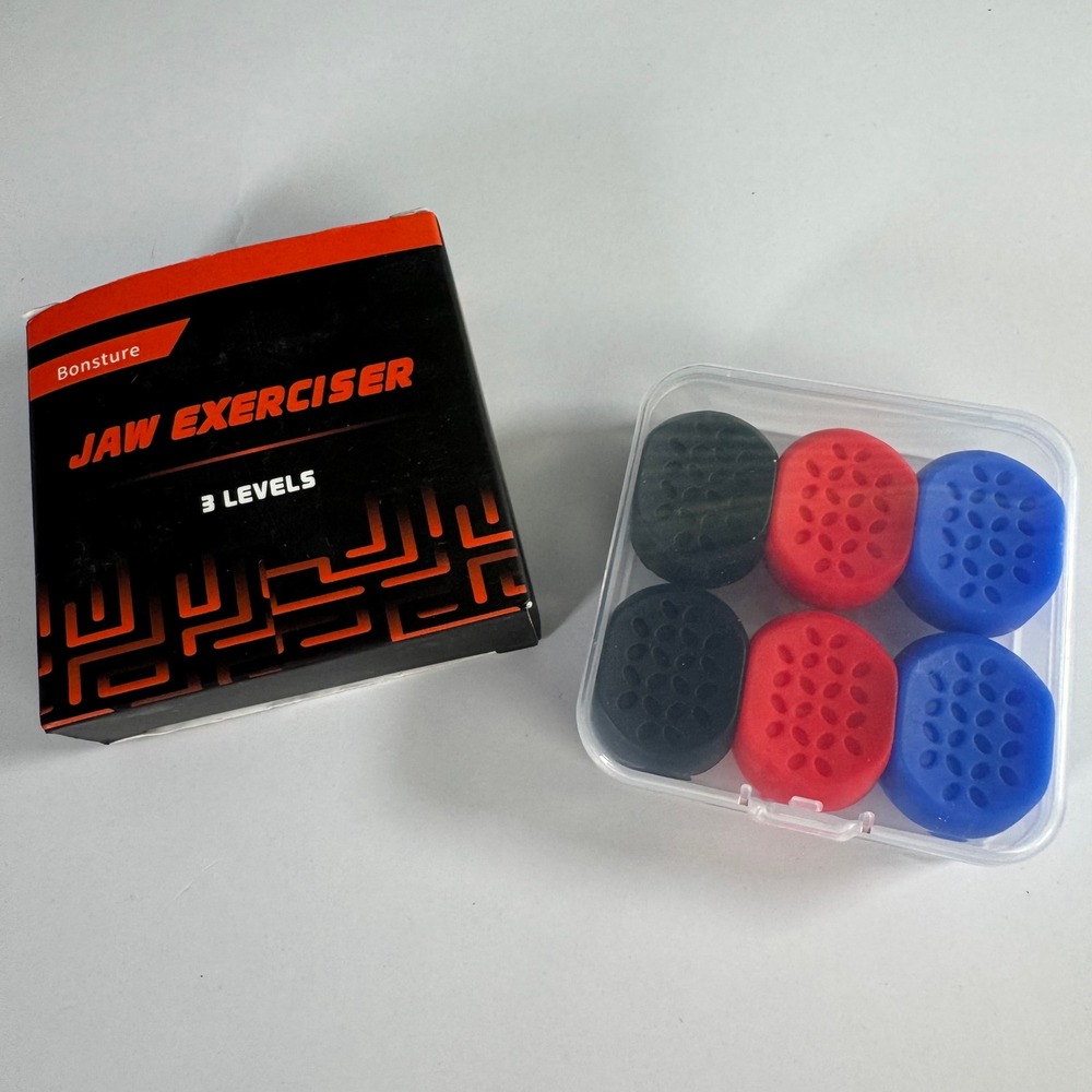 Bonsture Jaw Exerciser Unisex OS Multi 3 Resistance Levels Facial Fitness Tool